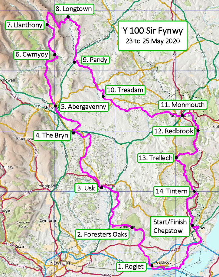 Overview of the route