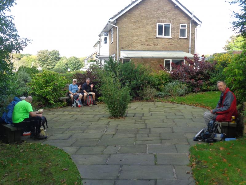 A wave from the rear of the garden