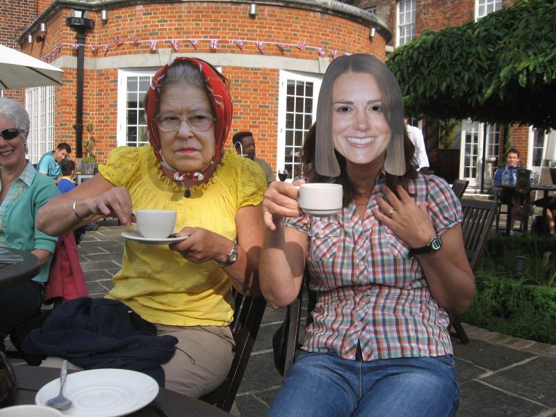 Royalty takes afternoon tea