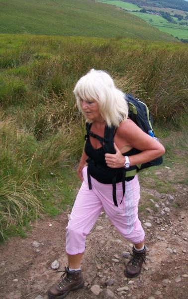 Linda's perambulating the moor