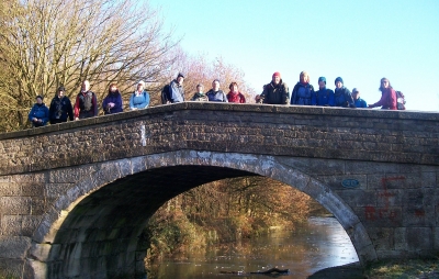 Crossing the canal bridge