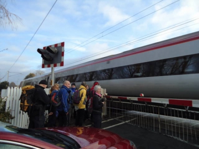 Train close encounter
