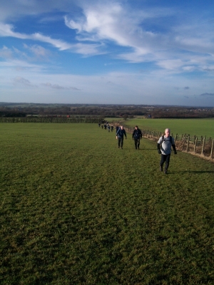 Homeward bound up the field
