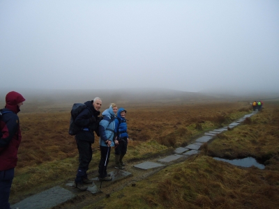 Flagged path across the moor