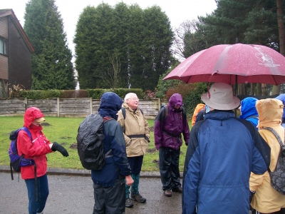 Wardley Cemetery in the rain