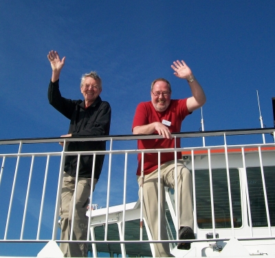 Paul and Ken enjoy the sail