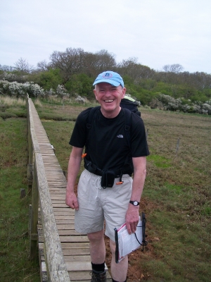 John crosses the bridge
