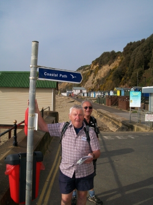 The first coastal path sign