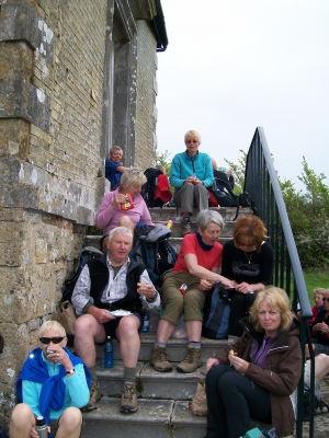 Lunch on the steps