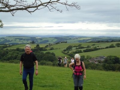 Bob and June climb the hill