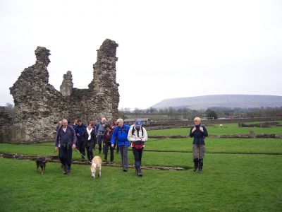 Leaving Sawley Abbey