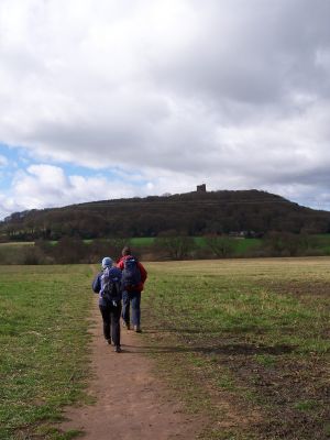 Approaching Peckforton Castle