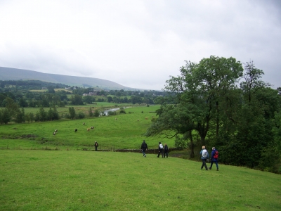 Along the valley