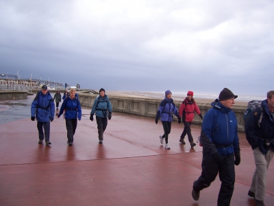 Along the prom