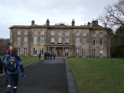 Approaching Haigh Hall