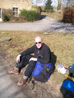 David takes a break