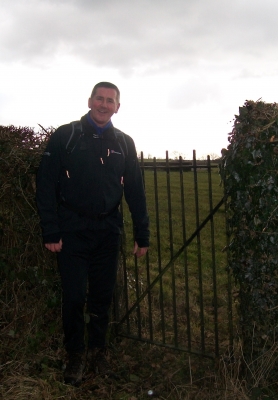 Geoff with a Thirlmere way gate