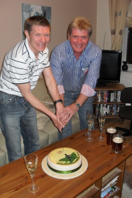 Cutting the cake - congratulations to you both