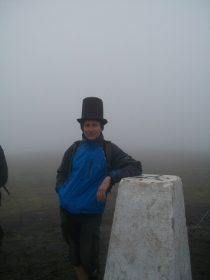 Mist over Pendle with hat