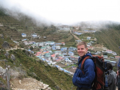 Our trek leader at Namche Bazaar