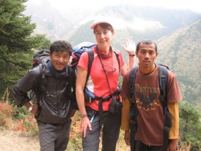 With two of our Sherpas, Sharoz and Razu