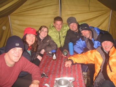 In the Dining Tent
