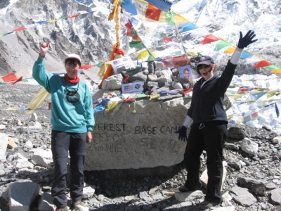 Ann and I at Base Camp