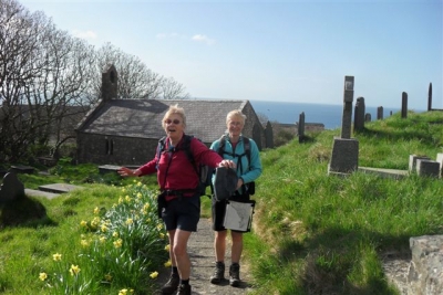 Ruth and Mary at Pistill Church