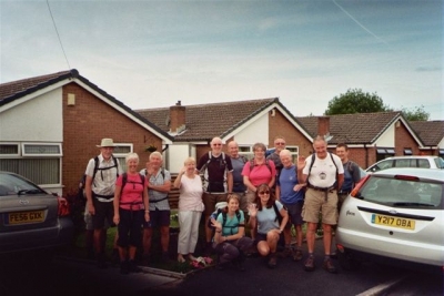 Group start outside John's house