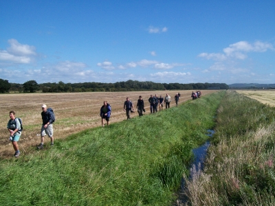 Alongside the dyke