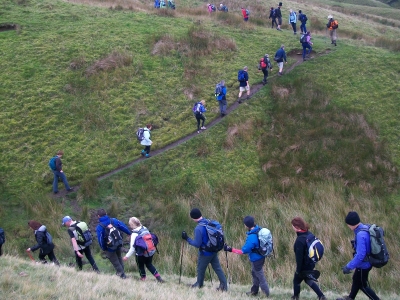 Zig zagging up Pendle