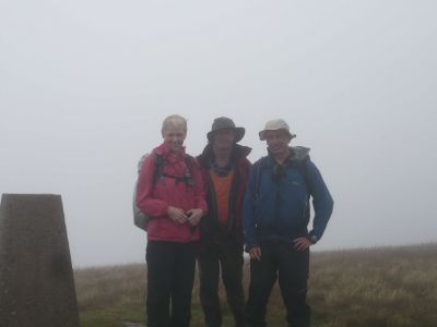 Group (Helen, John, John) on Crag Hill