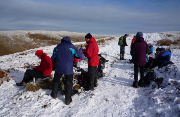 Elevenses on Pendle Hill