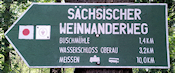 Weinwanderweg sign