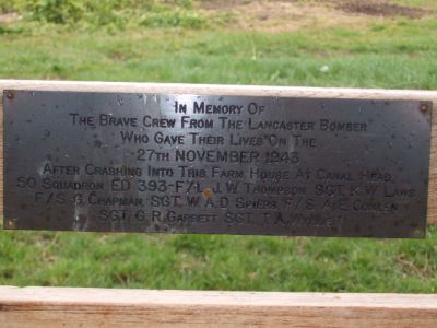 06 Memorial Plaque on Bench, Canal Head