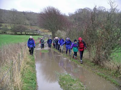 One or two puddles on the route