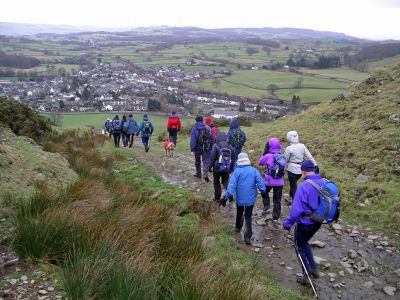 Down to Staveley and lunch