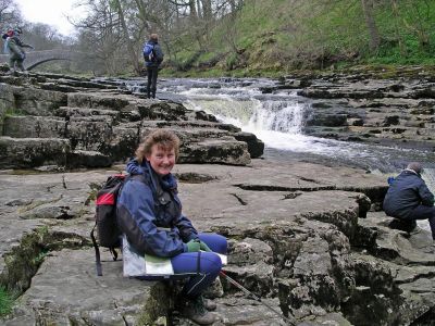 Nicky on a much colder morning!