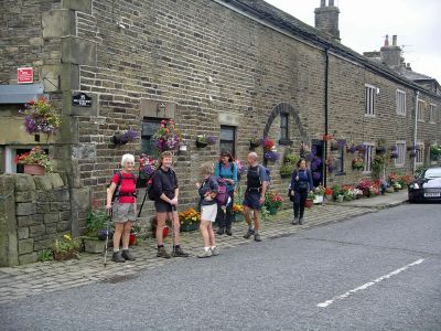Admiring the Flowers at Chapeltown